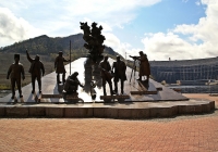 Памятник покорителям Енисея. Фотография с сайта http://mapio.net