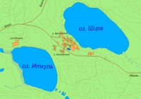 карта расположения озера